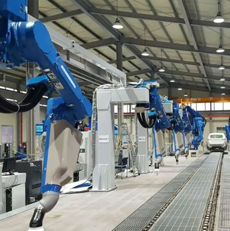 6-Achsen-Industrieroboter mit Betriebstemperatur von -10 °C bis +50 °C. Video-Ausgangskontrolle vorgesehen